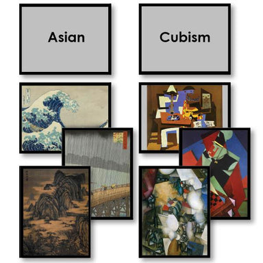 Art-Art History - Schools Of Art Sorting Cards