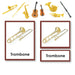 History Material-Culture - Musical Instrument 3 Part Cards With Objects