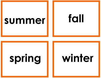 History Material-Time & Seasons - Seasons And Activities Sorting Cards