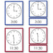 History Material-Time & Seasons - Telling Time Card Set Complete Clock Set,3-Part Cards