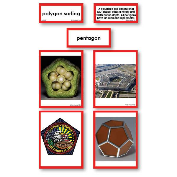 Math Materials-Geometry - Geometric Polygons Photo Sorting Cards