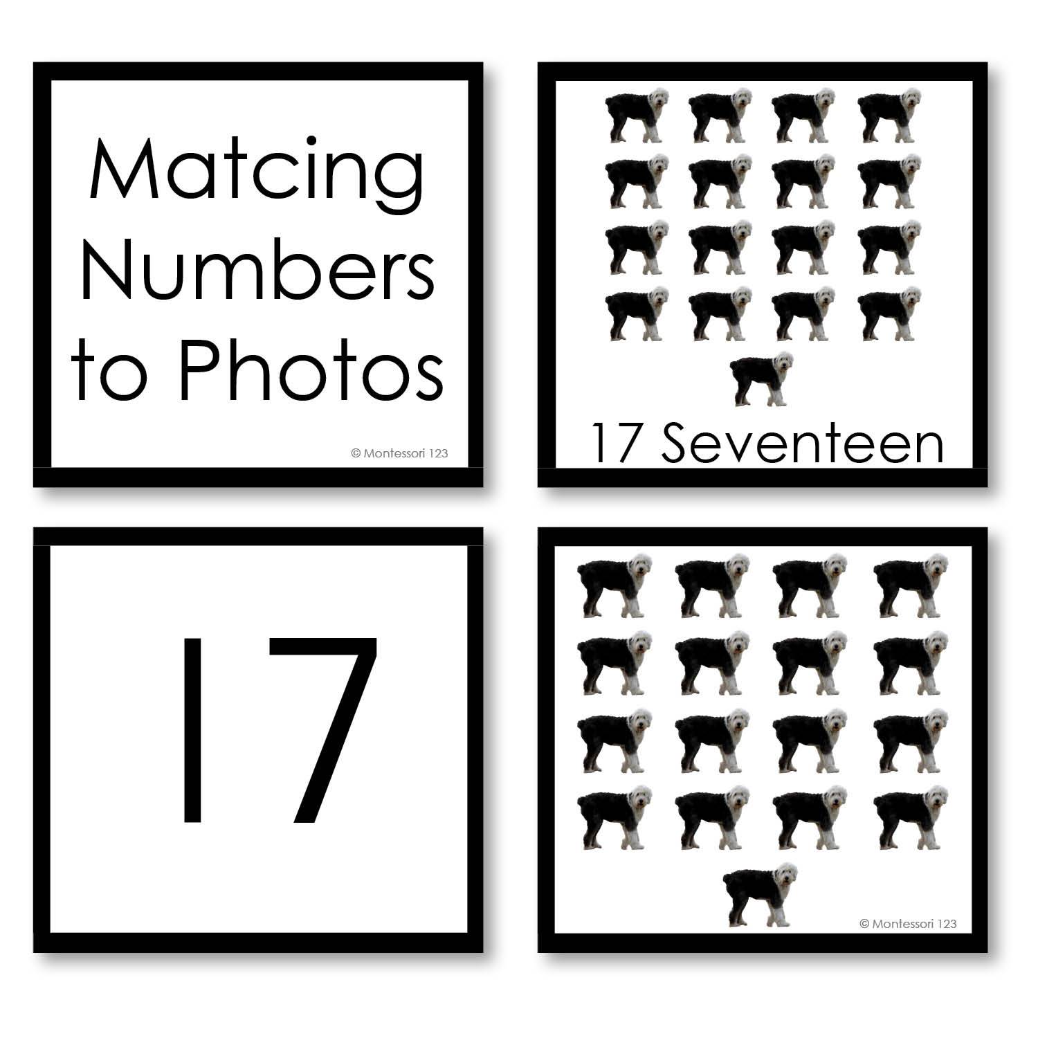 Matching Numbers to Photos (0-20)