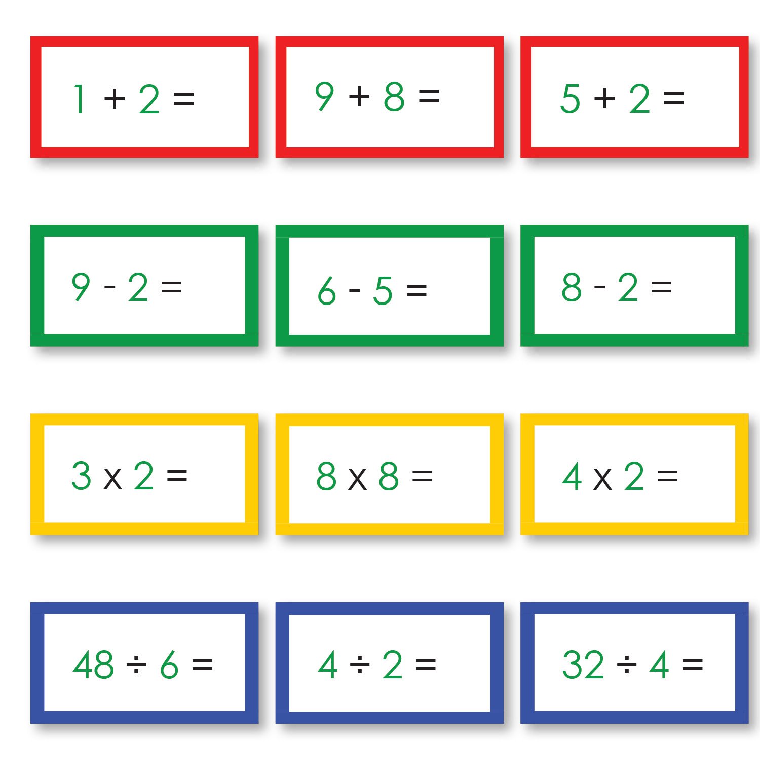 Math Materials-Operations - Complete Set Of Math Problems For All Operations