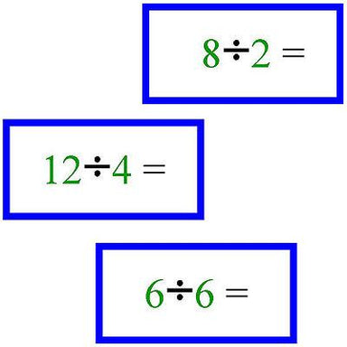 Math Materials-Operations - Math Problems For Division