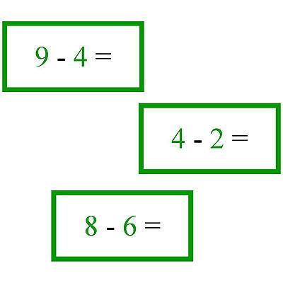 Math Materials-Operations - Math Problems For Subtraction