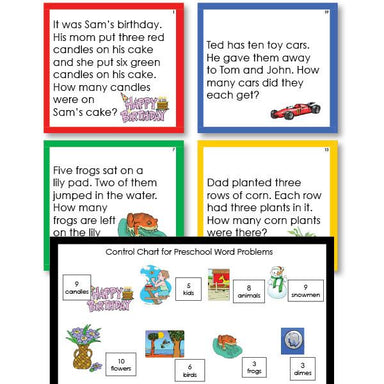 Math Materials-Word Problems - Preschool Math Word Problems