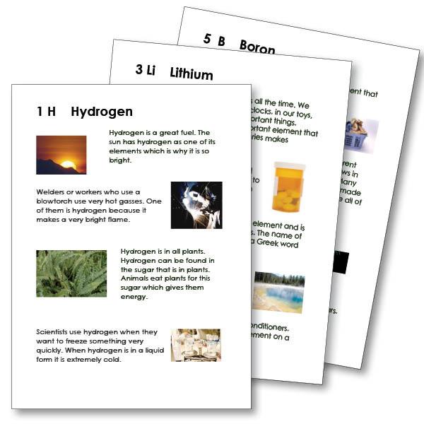 Physical Science-Chemistry - Introduction To Selected Elements In Chemistry For Young Children