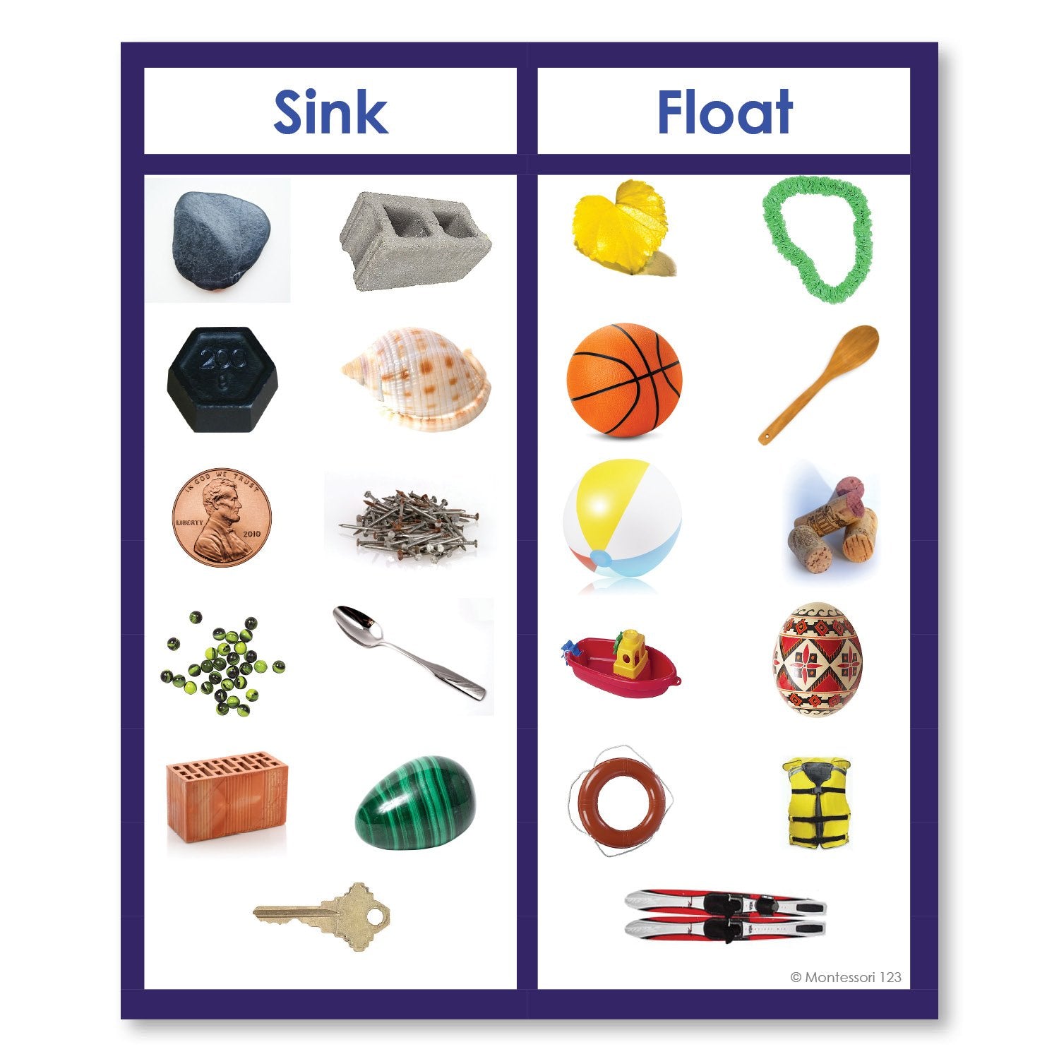 Float or Sink Photograph Sorting Cards | Montessori123 | Primary
