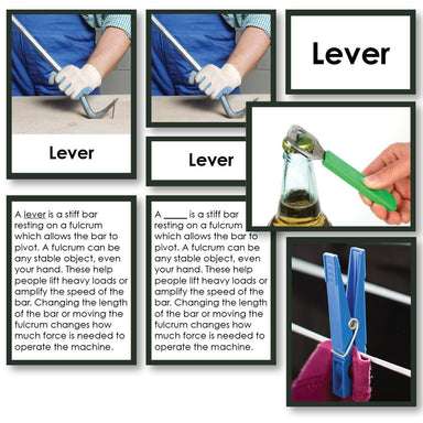 Physical Science-Physics/ Astronomy - Simple Machines 3-Part Cards With Definitions And Sorting Cards