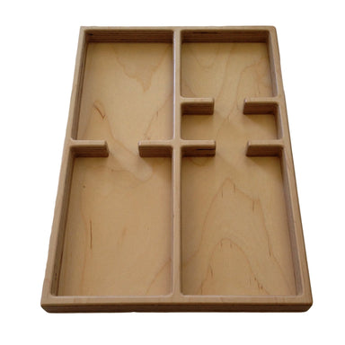 Storage And Display - Large Size 5 Part Tray